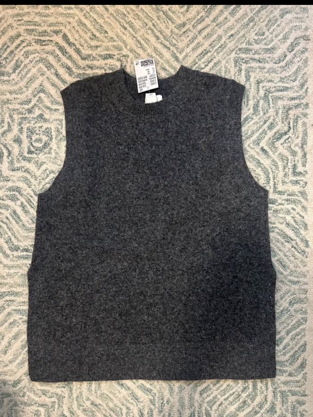 H&M women’s Charcoal Sleeveless Sweater Vest